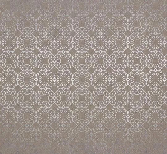 Vliesové tapety na zeď Estelle 55704, vzor stříbrný na hnědém podkladu, rozměr 10,05 m x 0,53 m, MARBURG