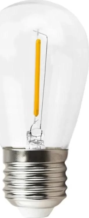 BERGE LED žárovka filament - E27 - 1W - teplá bílá