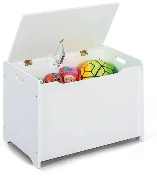 Dětský box na hračky TREASURE, bílý