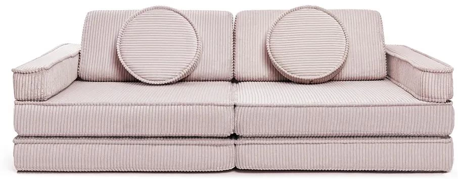 Rozkládací dětská pěnová pohovka a bunker SHAPPY PLAY SOFA CORDUROY více barev Barva: Candy