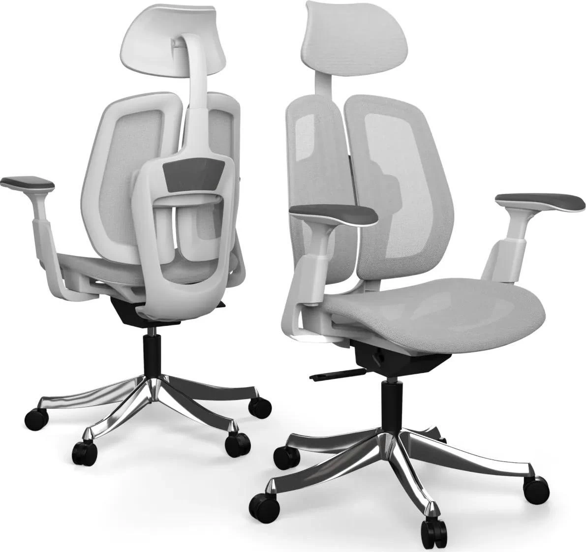 Ergonomická kancelářská židle Liftor Active, světle šedá (síťovina)