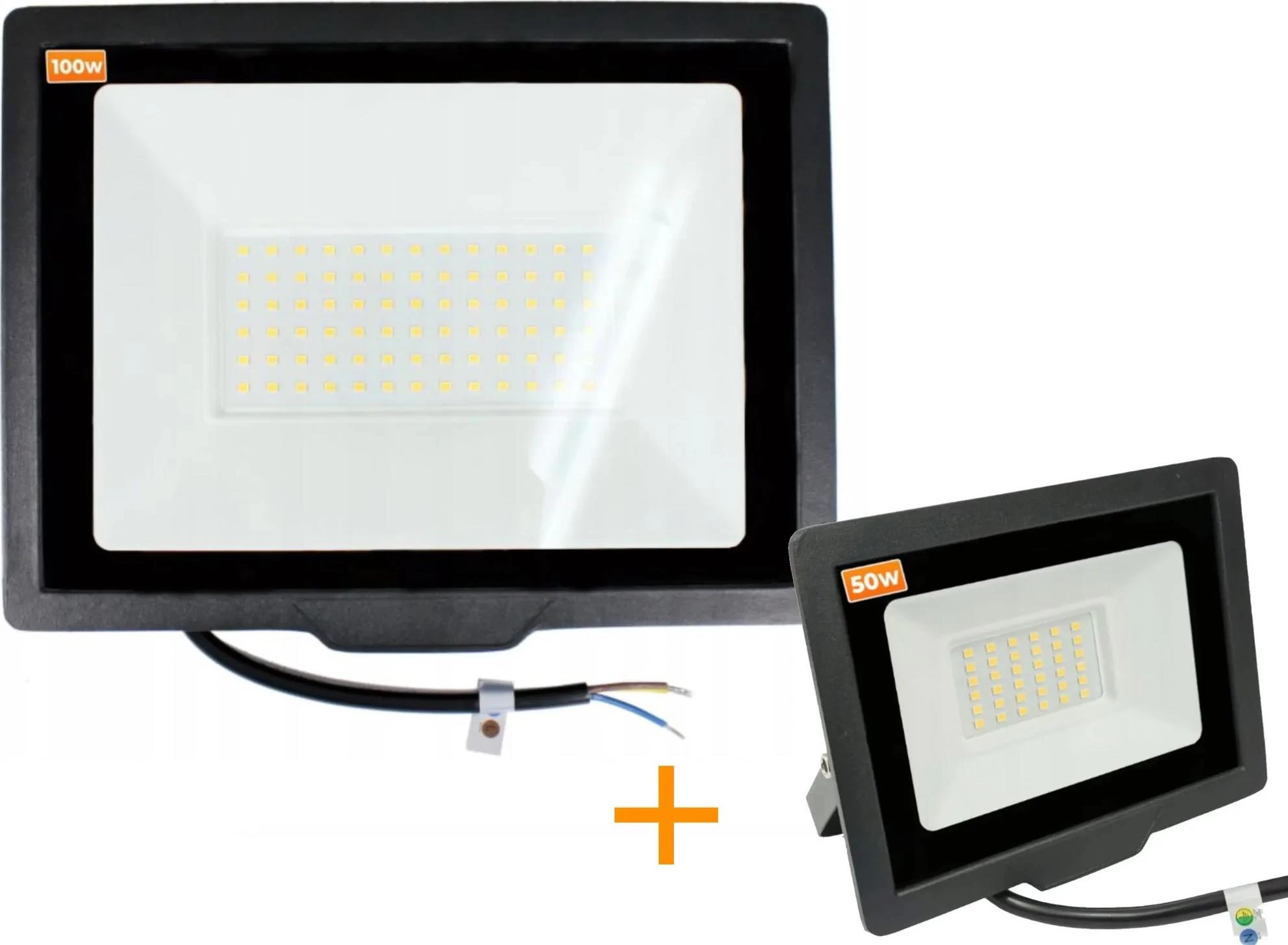 ecoPLANET LED reflektor 100W - 7000 lm - neutrální bílá + LED reflektor 50W ZDARMA