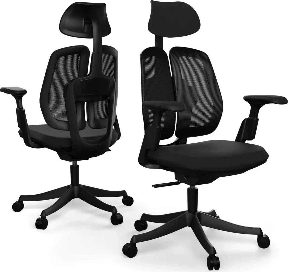 Ergonomická kancelářská židle Liftor Active, černá (textil + síťovina)