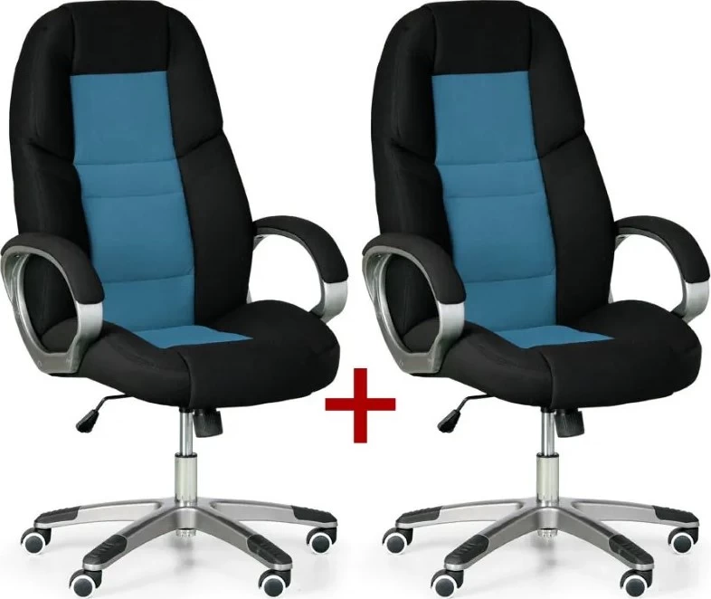 Kancelářské křeslo KEVIN 1+1 ZDARMA, modrá