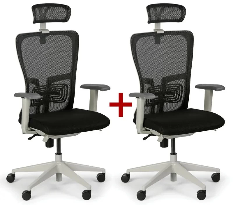 Kancelářská židle GAM 1+1 ZDARMA, černá