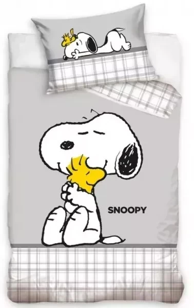 Dětské povlečení bavlna do postýlky Snoopy Nejlepší Kamarádi 100x135+40x60 cm