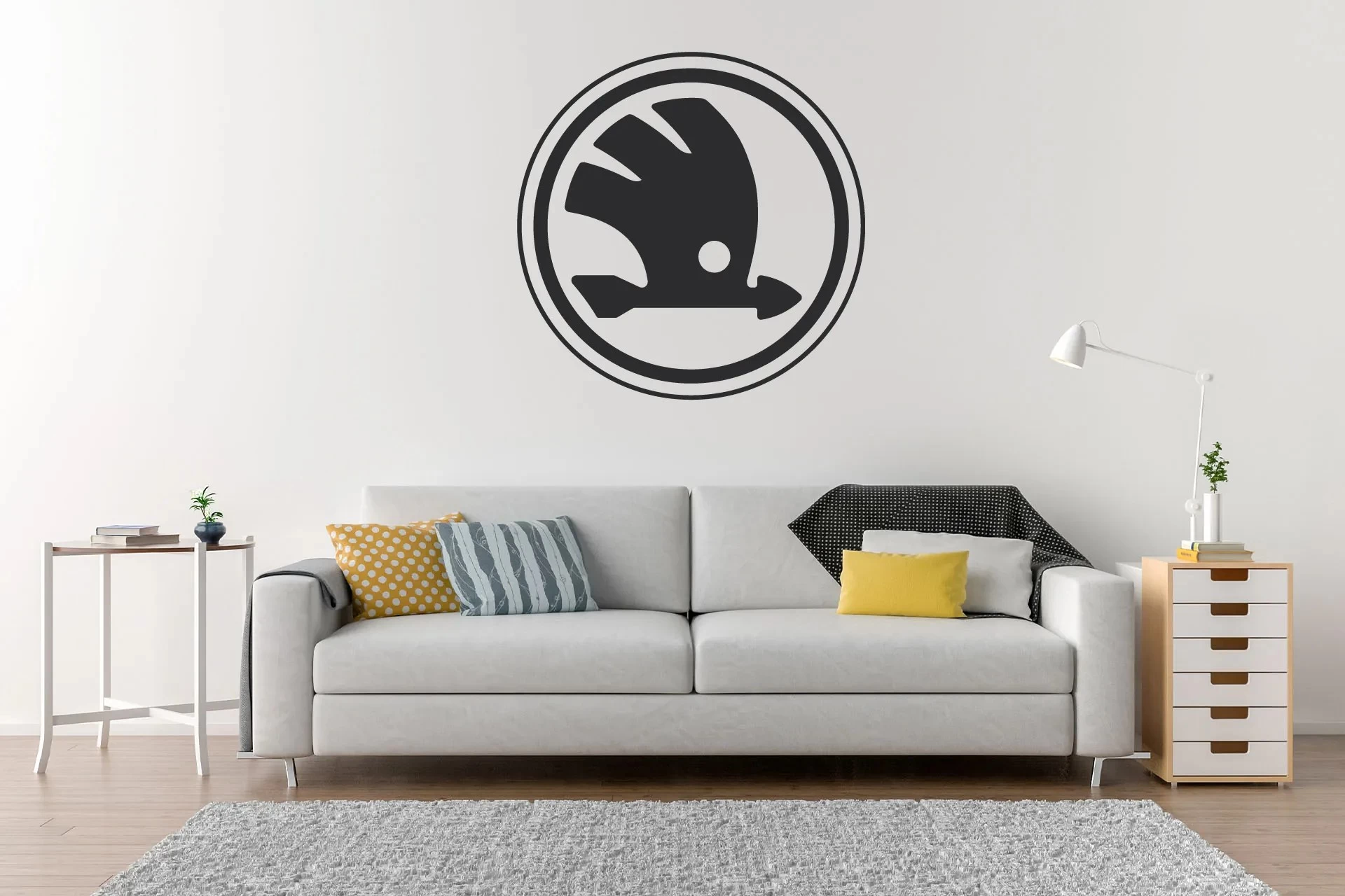 Lepy.cz Samolepka na zeď Škoda Velikost (šířka x výška): 60x60cm, Barevná varianta: Lípová zelená