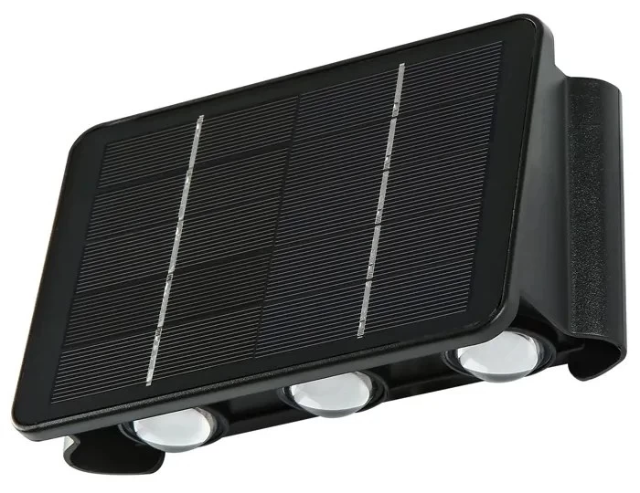Venkovní solární nástěnné LED osvětlení IMMAX WALL-5 se světelným čidlem, 2W