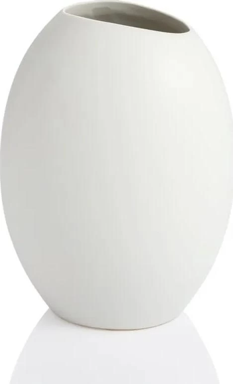 Váza FANCY HOME Stones 17 cm, bílá