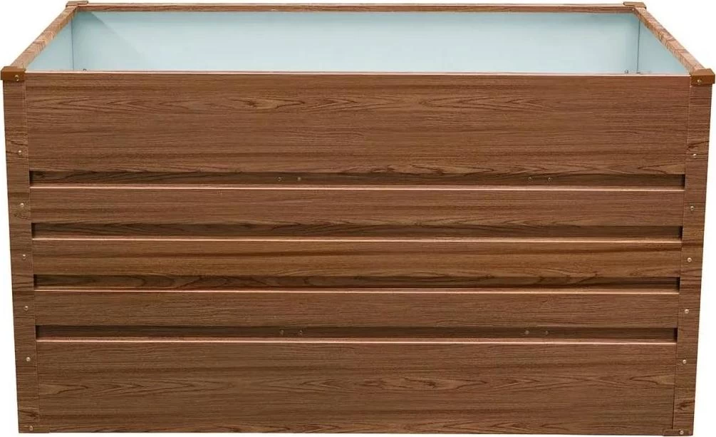 Vyvýšený zahradní záhon BestBerg VZ-735D / 735 l / 150 x 70 x 70 cm / červené dřevo