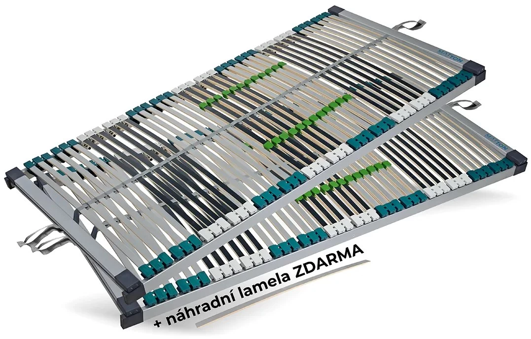Lamelový rošt BEDTON SILVERTON 42 FIX 90x200, SADA 1+1 • bez polohování x bez polohování
