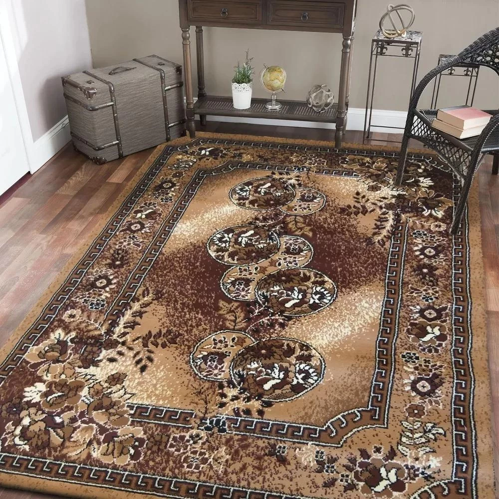 Originální vintage koberec v hnědé barvě Šířka: 60 cm | Délka: 100 cm