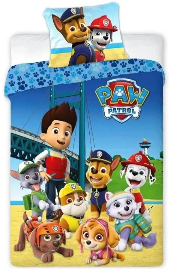 Povlečení do dětské postýlky Tlapková patrola - Paw Patrol - motiv Best Team - 100% bavlna - 100 x 135 cm + 40 x 60 cm