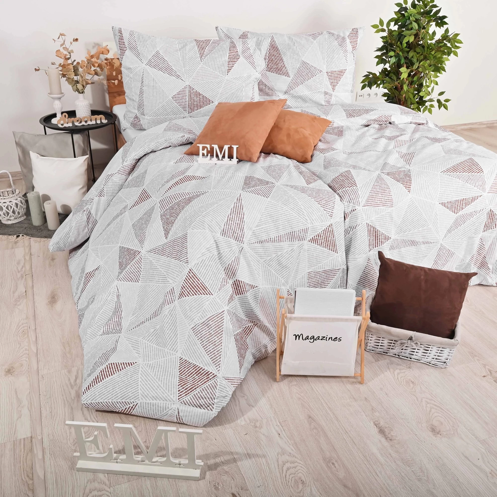 Povlečení bavlněné Megan EMI: Standardní set jednolůžko obsahuje 1x 200x140 + 1x 90x70