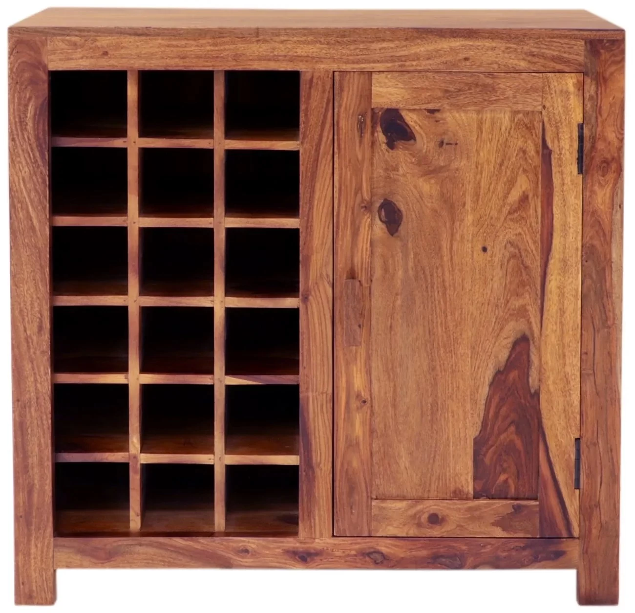 furniture-nabytek.cz - Dřevěná vinotéka 90x90x45 z masivu palisandr